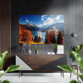 Lake View Brushed Aluminium Dibond Wall Art.